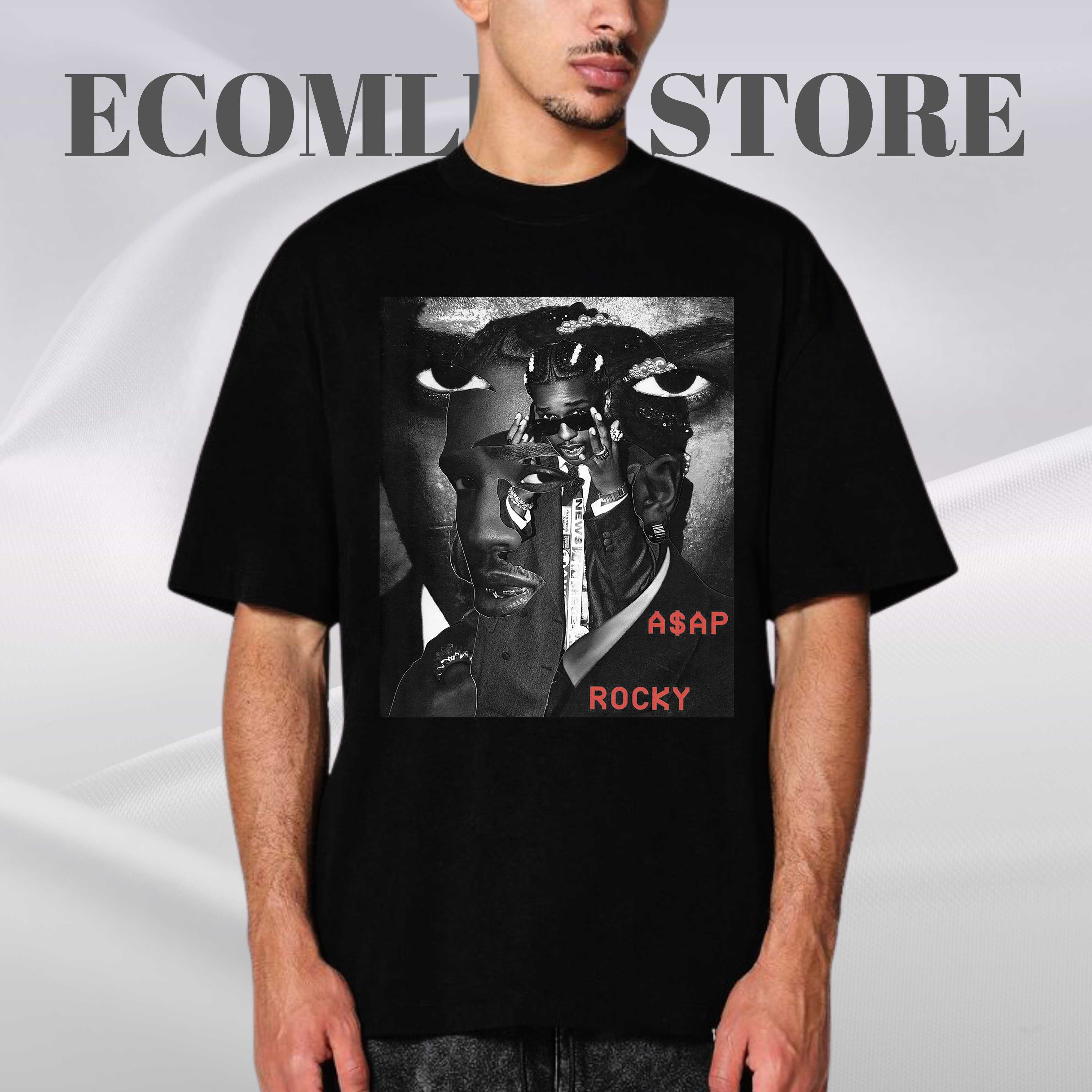 Asap Rocky T-Shirt, Y2k Aesthetic Tee, Retro Rap Merch